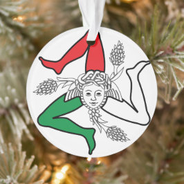 シチリアのトリナクリア メドゥーサ エンブレム イタリアンテーマ オーナメント