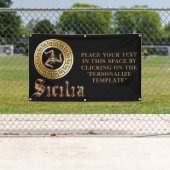 シチリアのパーソナライズ可能な商用バナー記号 横断幕 (インサイチュ)