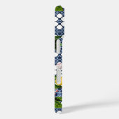 シチリアのレモンと花のヴィンテージタイルのパターン Case-Mate iPhoneケース (裏面 / 右)