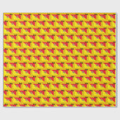 シチリアの包装紙、シチリア国旗の愛国心 ラッピングペーパー (フラット)