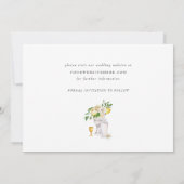 シチリアの夏のレモン メディテレーニアンタイル セーブザデート (裏面)