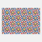 シチリアの太陽、マジョリカ、レモン、 ラッピングペーパーシート (正面)