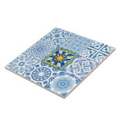 シチリアの太陽、レモン、モザイク、マジョリカ、 タイル (側面)