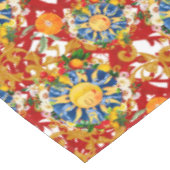 シチリアの太陽、半月、夏、マジョリカ、レモン、 テーブルクロス (アングル)