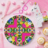 シチリアの瓦，モザイク，バロック， ペーパープレート (パーティー)