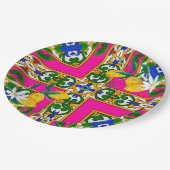 シチリアの瓦，モザイク，バロック， ペーパープレート (アングル)