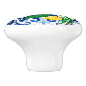 シチリアの瓦，レモン，モザイク，マジョリカ， セラミックノブ (側面)