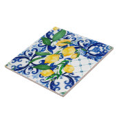 シチリアの瓦，レモン，モザイク，マジョリカ， タイル (側面)