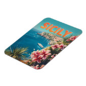 シチリアの花ヴィンテージ マグネット (左側)