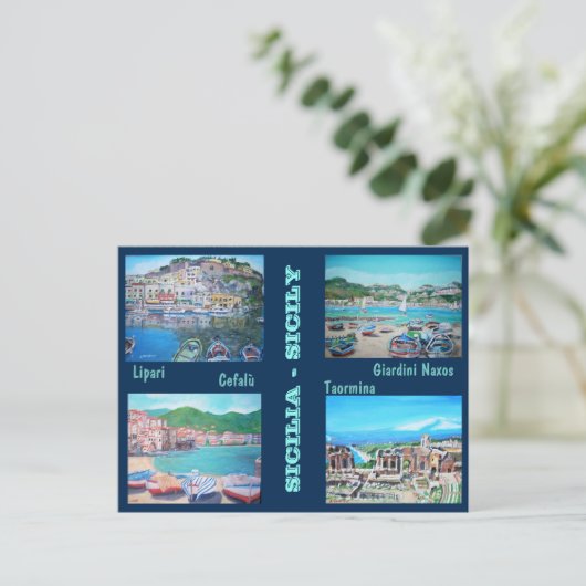シチリアの風景 – はがき (スタンド正面)