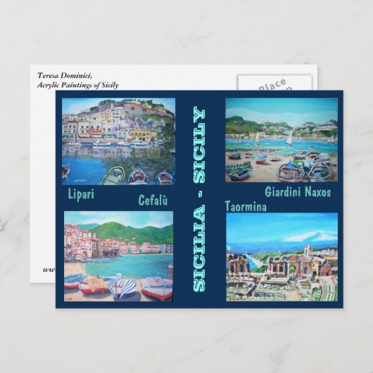 シチリアの風景 – はがき (正面/裏面)