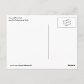 シチリアの風景 – はがき (裏面)