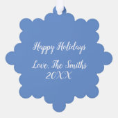 シチリアアベニューホルボーンUKクリスマスフォト オーナメントカード (裏面)