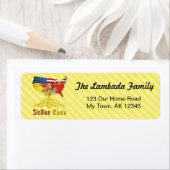 シチリアアメリカンルーツ住所 シール (インサイチュ)