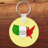 シチリアイタリアンアメリカの地図 キーホルダー (正面)