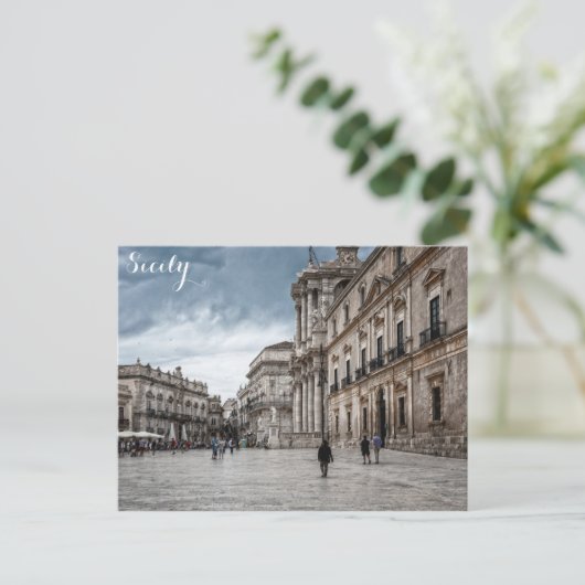 シチリアイタリアンイタリア旅行写真 ポストカード (スタンド正面)