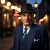 シチリアイタリアンカードエースオブクラブノスタルジアブルー ネクタイ