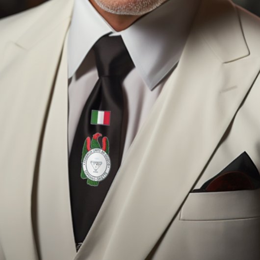 シチリアイタリアンカードエースオブ金ゴールドノスタルジアブラック ネクタイ