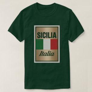 シチリアイタリア緑Tシャツ Tシャツ