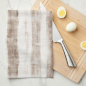 シチリアウィーヴクリームタンストライプブライダルシャワー キッチンタオル (四つ折り)