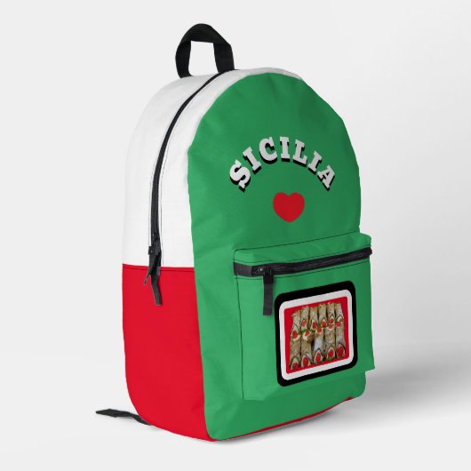 シチリアカノリ印刷バックパック プリントバックパック (裏面左端)