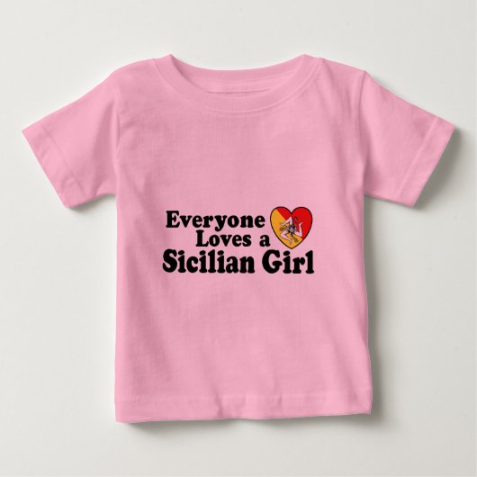 シチリアガール ベビーTシャツ (正面)