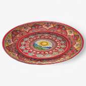 シチリアグリーンメラミン紙プレート ペーパープレート (アングル)