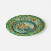 シチリアグリーン:メラミン紙プレート ペーパープレート (アングル)