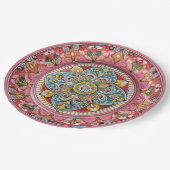 シチリアグリーン：メラミン紙プレート ペーパープレート (アングル)