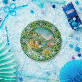 シチリアグリーン:メラミン紙プレート ペーパープレート (パーティー)