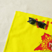 シチリアシチリア国旗トリナリア ビーチタオル (インサイチュ)