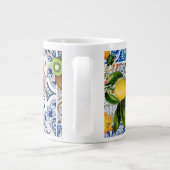 シチリアスタイルタイル花とレモン ジャンボコーヒーマグカップ (裏面)