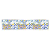 シチリアスタイル、サマーアートテーブルランナー ショートテーブルランナー (横)