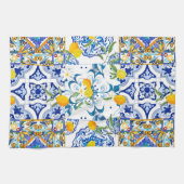 シチリアスタイル，マジョリカ，レモン      キッチンタオル (横)