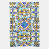 シチリアスタイル，マジョリカ，レモン         キッチンタオル (縦)
