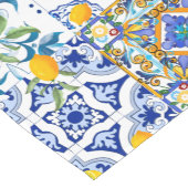 シチリアスタイル，マジョリカ，レモン   ショートテーブルランナー (コーナー)