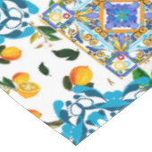 シチリアスタイル，マジョリカ，レモン        テーブルクロス (アングル)