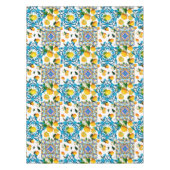 シチリアスタイル，マジョリカ，レモン        テーブルクロス (正面)