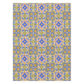 シチリアスタイル，マジョリカ，夏，カラフルパターン テーブルクロス (正面)
