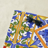 シチリアスタイル，マジョリカ，夏，カラフルパターン  ビーチタオル (インサイチュ)