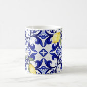 シチリアスタイル、レモン、マジョリカ コーヒーマグカップ (中央)