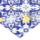 シチリアスタイル、レモン、マジョリカ テーブルクロス (アングル)