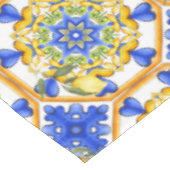 シチリアスタイル、レモン、マジョリカ テーブルクロス (アングル)