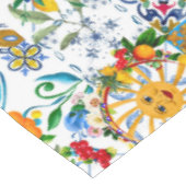 シチリアスタイル、夏アート、レモン テーブルクロス (アングル)