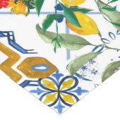 シチリアスタイル、夏アート、レモン ロングテーブルランナー (コーナー)