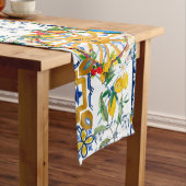 シチリアスタイル、夏アート、レモン ロングテーブルランナー (インサイチュ)