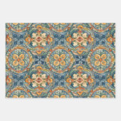 シチリアセラミックスフローラタイル装飾紙 ラッピングペーパーシート (正面3)