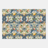 シチリアセラミックスフローラタイル装飾紙 ラッピングペーパーシート (正面2)