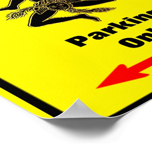 シチリアゾーン駐車標識 ポスター (角)