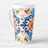 シチリアタイル模様 カフェラテマグ (左アングル)